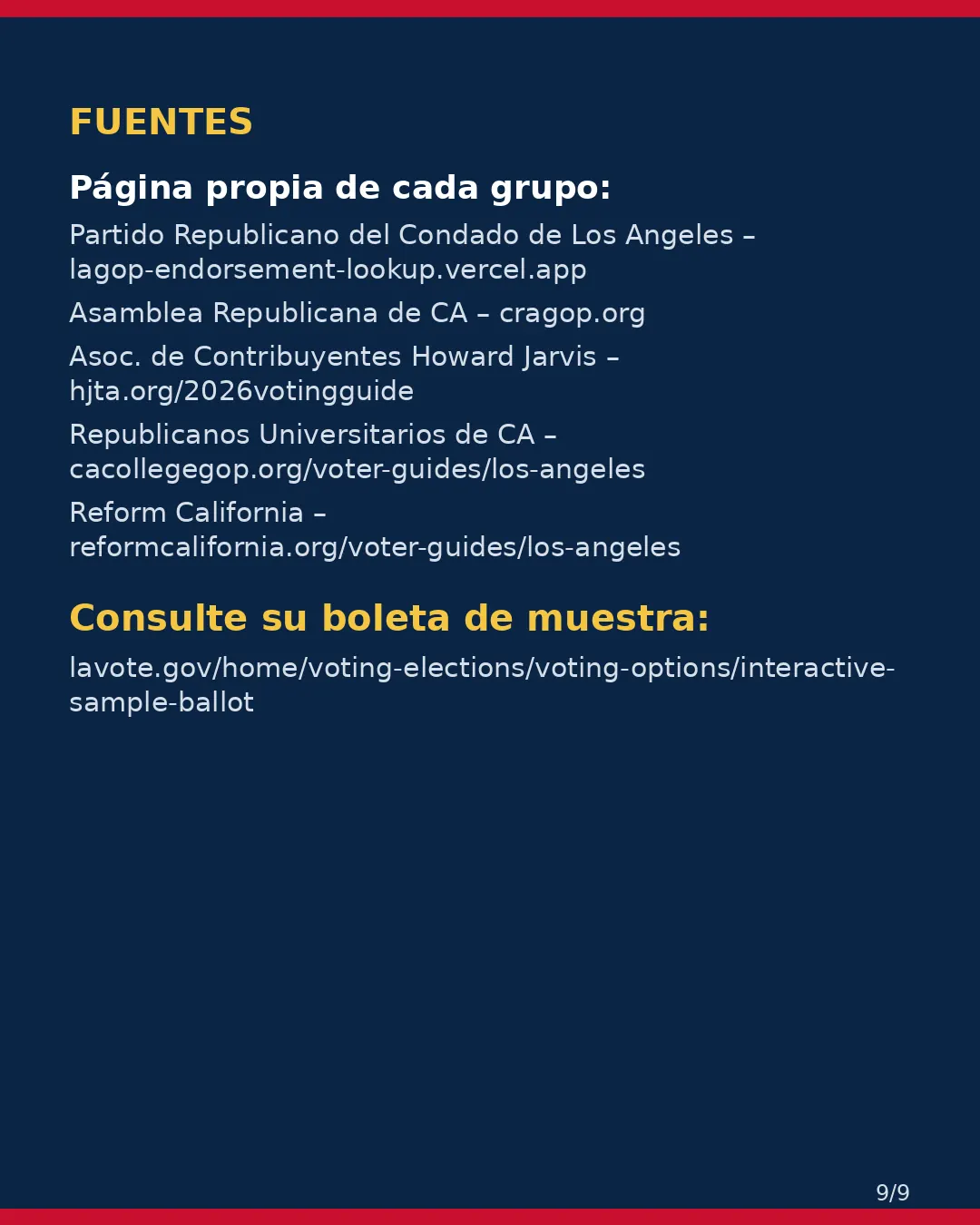 Condado de Los Angeles, 3 de noviembre de 2026 — Parte 2: contiendas locales. (9/9)